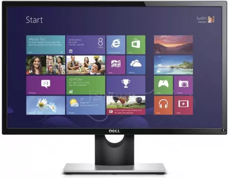 Монитор 23,8" Dell SE2416H, FHD, IPS, HDMI, VGA, Черный 416H-2078