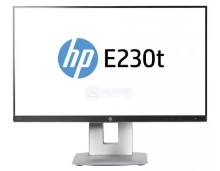 Монитор 23" HP EliteDisplay E230t, FHD, IPS, TouchScreen(MLT), VGA, HDMI, DP, 2xUSB 2.0, Черный/Серебристый W2Z50AA