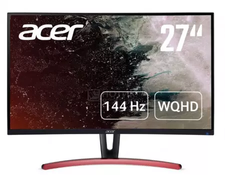Монитор 27" Acer ED273URPbidpx, QHD, VA, Curved, HDMI, DP, DVI, Черный UM.HE3EE.P01