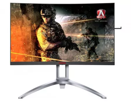 Монитор 27" AOC AGON AG273QCX, QHD, VA, Curved, 2xHDMI, 2xDP, VGA, 4xUSB 3.0, Черный/Красный AG273QCX