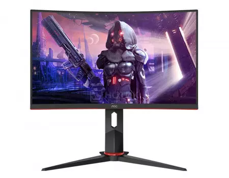 Монитор 27" AOC C27G2U/BK, FHD, VA, Curved, 2xHDMI, VGA, DP, 4xUSB 3.2. Черный/Красный| C27G2U/BK