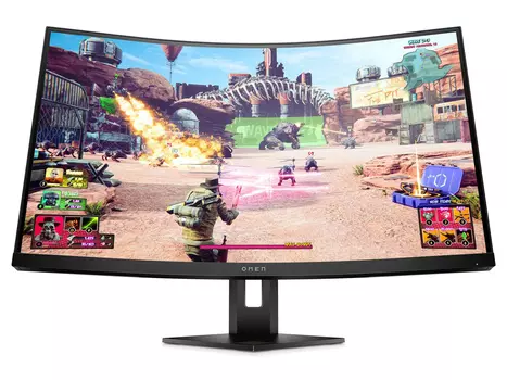 Монитор 27" HP Omen 27c QHD, QHD, VA, Curved, HDMI, DP, USB Type-C, 2xUSB 3.2, Черный 35D67AA