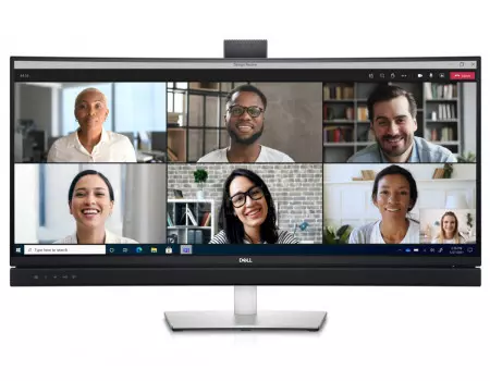 Монитор 34" Dell C3422WE, WQHD, IPS, Curved, HDMI, DP, 3xUSB 3.2, 2xUSB Type-C, RJ-45, Cam, Черный 3422-4925