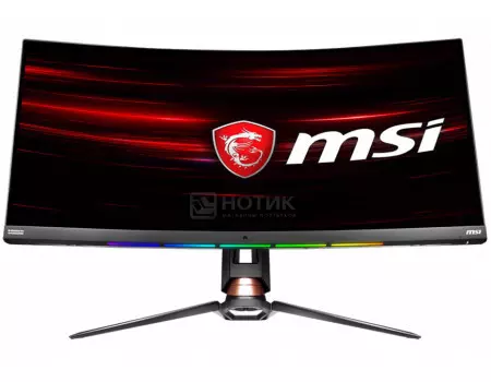 Монитор 34" MSI Optix MPG341CQR, UWQHD, VA, Curved, 2xHDMI, DP, 1xUSB Type-C, 4xUSB 3.2, Черный 9S6-3DA05T-005