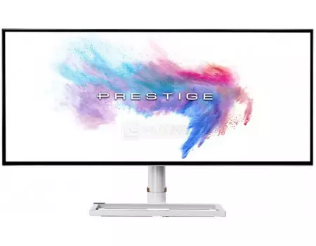 Монитор 34" MSI Prestige PS341WU, WUHD, IPS, 2xHDMI, DP, 1xUSB Type-C, 4xUSB 3.2, Белый 9S6-3DA19A-001