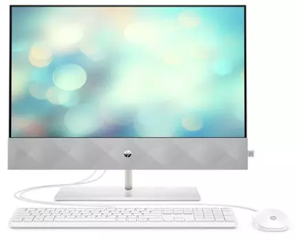 Моноблок HP Pavilion 24-k0005ur 14Q26EA (23.8", Ryzen 3 4300U, 4Gb/ SSD 128Gb, Radeon Graphics) Белый