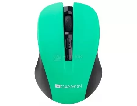 Мышь беспроводная Canyon CNE-CMSW1, 800/1000/1200dpi, Зеленый C8CNECMSW1GR