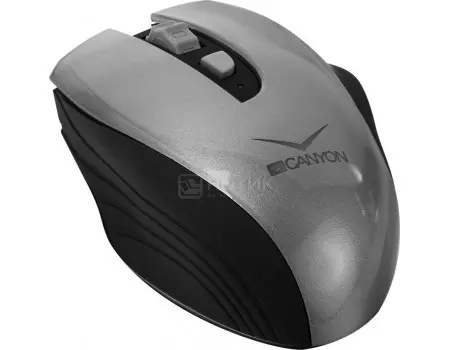 Мышь беспроводная Canyon CNS-CMSW7G, 800dpi/ 1200dpi/ 1600dpi, Серый/Черный CNS-CMSW7G