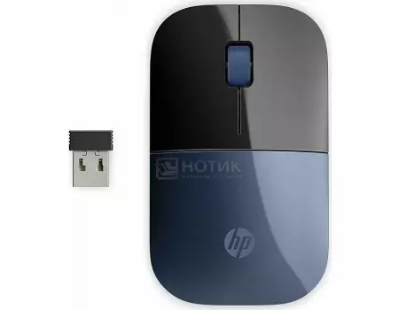 Мышь беспроводная HP Z3700 Lumiere Blue, 1200dpi, Синий/Черный 7UH88AA