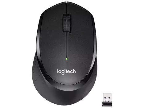 Мышь беспроводная Logitech M330 Silent Plus Black, 1000dpi, Wireless, Черный, 910-004924