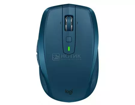 Мышь беспроводная Logitech MX Anywhere 2S MIDNIGHT TEAL, 4000dpi, Bluetooth/USB, Бирюзовый, 910-005154