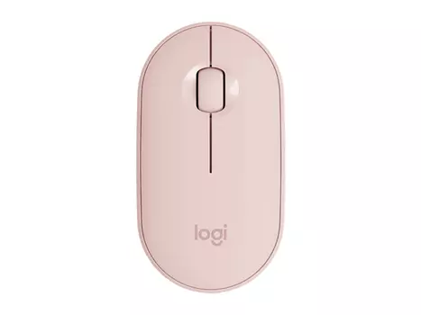 Мышь беспроводная Logitech Pebble M350, 1000dpi, Bluetooth, Wireless/USB, Розовый, 910-006654
