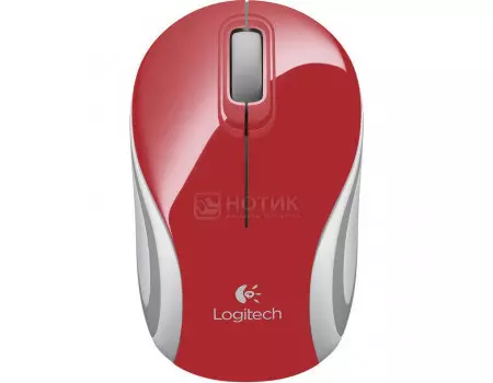 Мышь беспроводная Logitech Wireless Mini M187, 1000dpi, Красный 910-002732