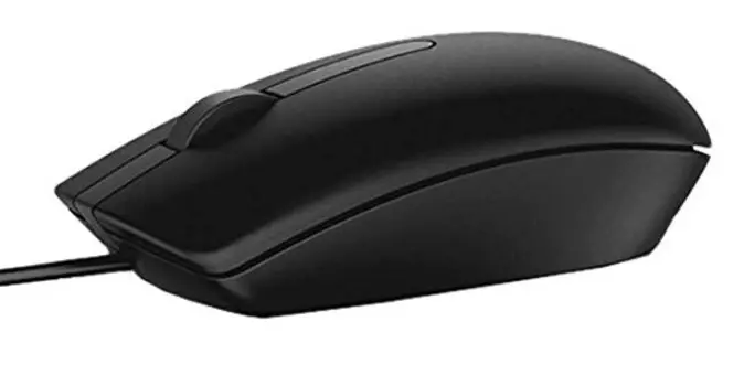 Мышь проводная Dell MS116, 1000dpi, USB, Черный 570-AAIR
