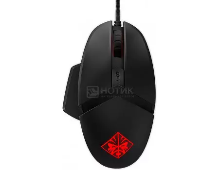 Мышь проводная HP OMEN Reactor, 16000dpi , Черный 2VP02AA