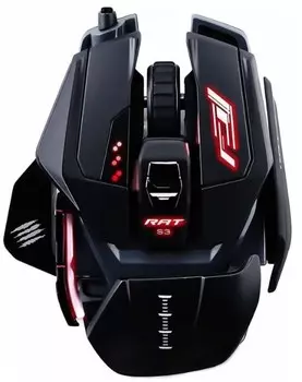 Мышь проводная Mad Catz PRO S3, USB, 7200dpi, MR03DCINBL000-0 Черный