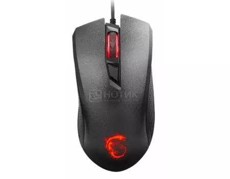 Мышь проводная MSI Clutch GM10, 2400dpi, Черный S12-0401530-AP1