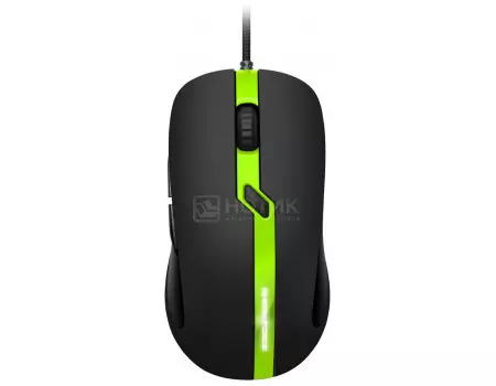 Мышь проводная Sharkoon SHARK FORCE PRO green, USB, 3200dpi, FORCE-PRO-GREEN Зеленый