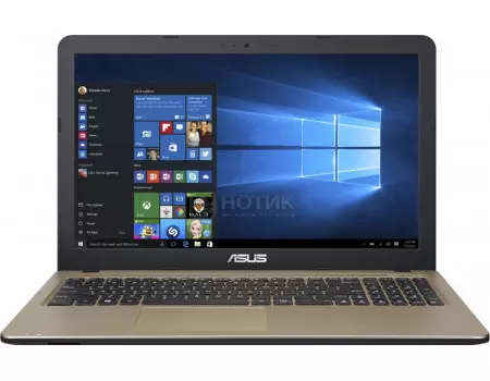 Ноутбук ASUS X540BA-GQ386T (15.60 TN (LED)/ A4-Series A4-9125 2300MHz/ 4096Mb/ HDD 500Gb/ AMD Radeon R3 series 64Mb) MS Windows 10 Home (64-bit) [90NB0IY1-M05310]