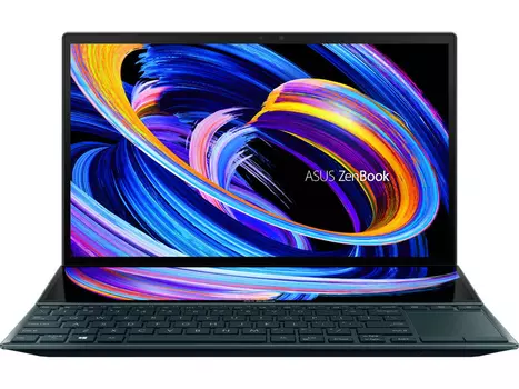Ноутбук ASUS Zenbook Duo 14 UX482EA-HY219T 90NB0S41-M03900 (14", Core i7 1165G7, 16Gb/ SSD 512Gb, Iris Xe Graphics) Синий