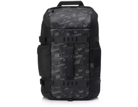 Рюкзак 15,6" HP Odyssey 15 DCamo Backpack EURO 7XG61AA, Полиэстер, Черный\Серый, Камуфляж