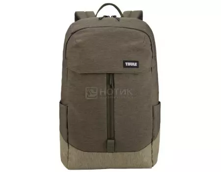 Рюкзак 15,6” Thule Lithos Backpack 20L, Полиэстер, Forest Night/Lichen, Коричневый/Бежевый 3203825