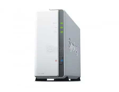 Сетевое хранилище NAS Synology DS120j DC, 512Mb, 1 HDD/SSD до 3,5 SATA III, 2xUSB 2.0, LAN (1 Гбит/с), Серебристый, DS119J