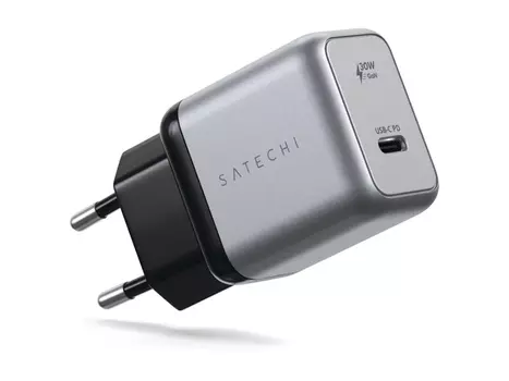 Сетевое зарядное устройство Satechi 30W USB-C PD Wall charger, USB Type-C (PD), Серый ST-UC30WCM-EU