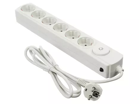 Сетевой фильтр Ippon BK-252, 6 розеток, 5м, Белый BK252 White