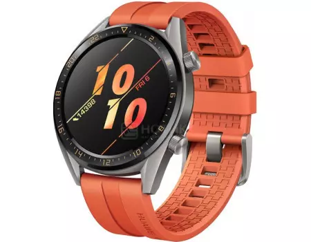 Смарт-часы Huawei Watch GT 46mm Active Orange, Bluetooth, 420 мАч Оранжевый 55023850