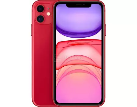 Смартфон Apple iPhone 11 256Gb Red (iOS 13/A13 Bionic 2650MHz/6.10" 1792x828/4096Mb/256Gb/4G LTE ) [MWM92RU/A]