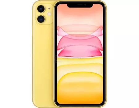 Смартфон Apple iPhone 11 256Gb Yellow (iOS 13/A13 Bionic 2650MHz/6.10" 1792x828/4096Mb/256Gb/4G LTE ) [MWMA2RU/A]