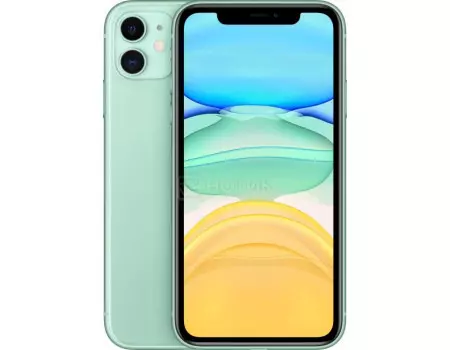 Смартфон Apple iPhone 11 64Gb Green (iOS 13/A13 Bionic 2650MHz/6.10" 1792x828/4096Mb/64Gb/4G LTE ) [MWLY2RU/A]