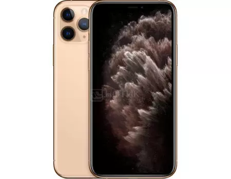 Смартфон Apple iPhone 11 Pro 256Gb Gold (iOS 13/A13 Bionic 2650MHz/5.80" 2436x1125/4096Mb/256Gb/4G LTE ) [MWC92RU/A]