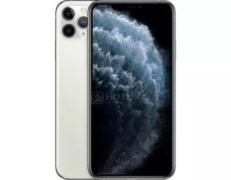 Смартфон Apple iPhone 11 Pro Max 64Gb Silver (iOS 13/A13 Bionic 2650MHz/6.50" 2688x1242/4096Mb/64Gb/4G LTE ) [MWHF2RU/A]