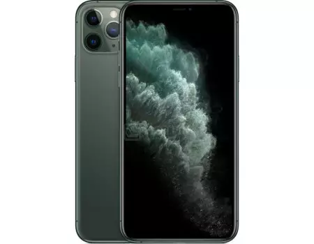 Смартфон Apple iPhone 11 Pro Max 64Gb Midnight Green (iOS 13/A13 Bionic 2650MHz/6.50" 2688x1242/4096Mb/64Gb/4G LTE ) [MWHH2RU/A]