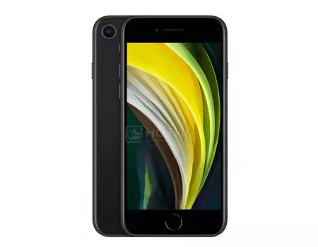 Смартфон Apple iPhone SE 2020 128Gb Black (iOS 13/A13 Bionic 2650MHz/4.70" 1334x750/3072Mb/128Gb/4G LTE ) [MXD02RU/A]