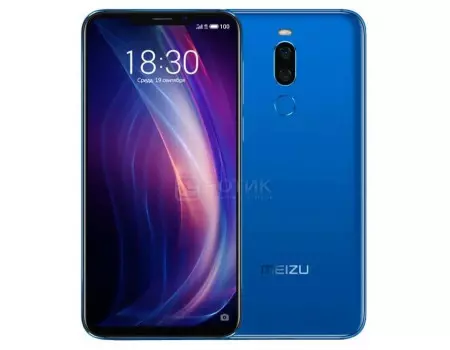 Смартфон Meizu X8 64Gb Blue (Android 8.1 (Oreo)/SDM710 2200MHz/6.20" 2220x1080/4096Mb/64Gb/4G LTE ) [M852H-64-BL]