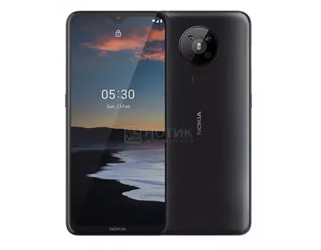 Смартфон Nokia 5.3 DS 4/64Gb Charcoal (Android 10.0/SDM665 2000MHz/6.55" 1600x720/4096Mb/64Gb/4G LTE ) [6830AA004033]