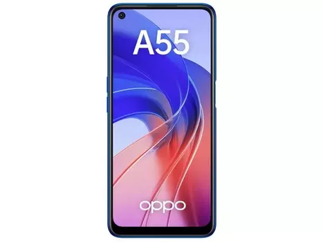 Смартфон OPPO A55 4/64Gb Rainbow Blue (Android 11.0, Helio G35, 6.51", 4096Mb/64Gb 4G LTE ) [6944284694743]