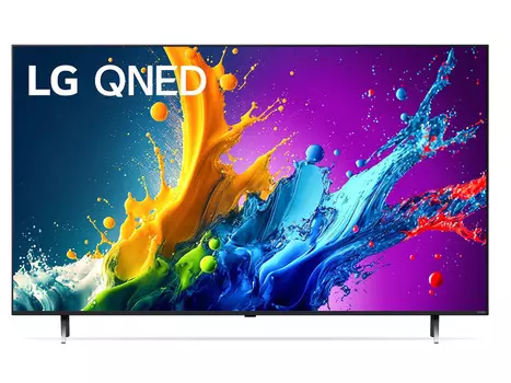 Телевизор LG 65 UHD, QNED, Smart TV (webOS), Звук (20 Вт (2x10 Вт)) 3xHDMI, 2xUSB, 1xRJ-45, Черный, 65QNED80T6A.ARUB