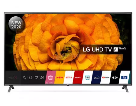Телевизор LG 75 LED, UHD, IPS. Smart TV (webOS), Звук (20 Вт (2x10 Вт)), 4xHDMI, 3xUSB, 1xRJ-45, Серебристый, 75UN85006LA