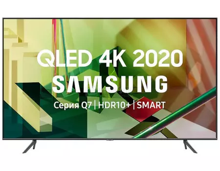 Телевизор Samsung 55 UHD, QLED, Smart TV, Звук (20 Вт (2x10 Вт) 4xHDMI, 2xUSB, 1xRJ-45, PQI 3400, Темно-Серый QE55Q70TAUXRU