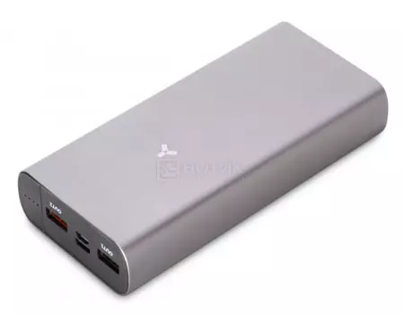 Внешний аккумулятор Accesstyle Battleship II 20MPQ, 20000 мАч, 3А +2А +1.5А, 2xUSB, USB Type-C, Черный, Battleship II 20MPQ