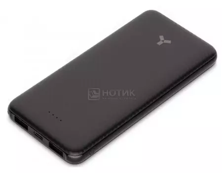 Внешний аккумулятор Accesstyle Midnight 10P, 10000 мАч, 5В/2.1А, 2xUSB, USB Type-C, Серый, Midnight 10P