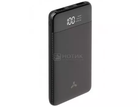 Внешний аккумулятор Accesstyle Seashell 10PD, 10000 мАч, 5В/2.1А, 2xUSB, USB Type-C, Серый, Seashell 10PD