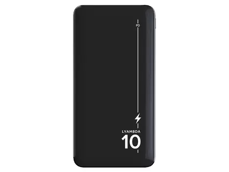 Внешний аккумулятор Lyambda LP302, 10000 мАч, до 18Вт, USB, Type-C, Lightning, Черный LP302