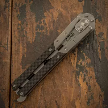 Автоматический нож бабочка CJRB Kinetic-flip, G10 Black