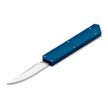 Автоматический нож Boker Kwaiken OTF Blue, сталь D2, рукоять алюминий