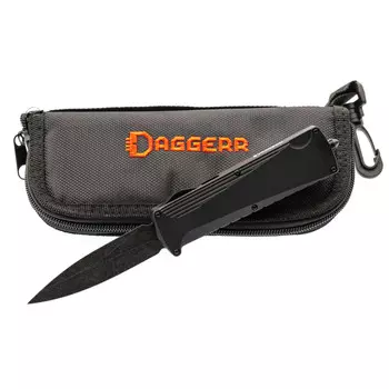 Автоматический нож Daggerr Koschei All Black (Кощей), сталь D2